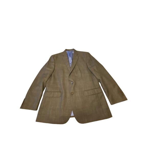 Chaps Ralph Lauren Two Button Gray Blazer Poly Blend Sport Coat Jacket Size 44R - Picture 3 of 16